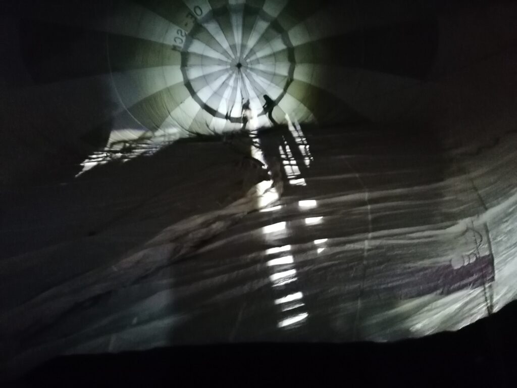 ballonfahren bei Nacht