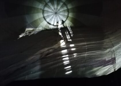 Ballonfahren bei Nacht