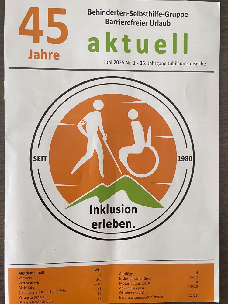 Titelblatt der BSG-aktuell 45 jahre ausgabe