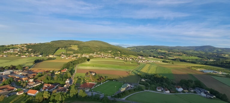 Ballonfahrt in der Nähe über der Steiermark-barrierefrei und seniorengerecht